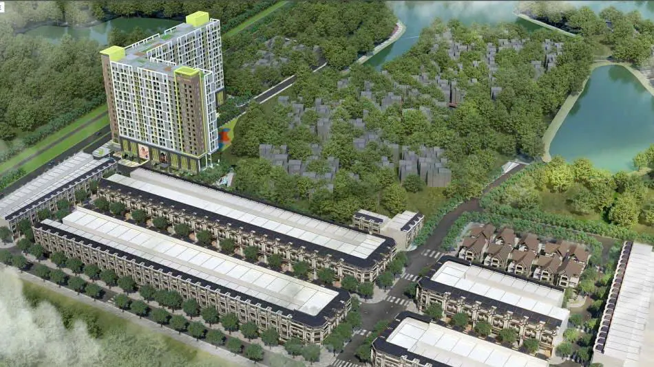 Phối cảnh tổng thể dự án Fairy Town nhìn từ trên cao